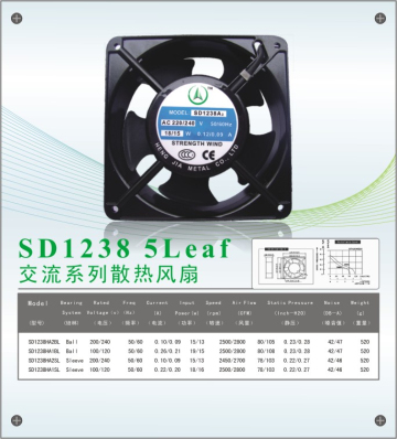 冷藏柜散热风扇
